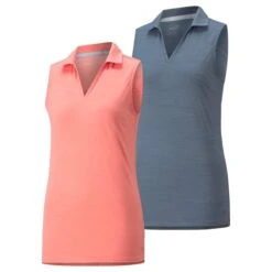 Puma Women's 2022 Cloudspun Coast Sleeveless Polo