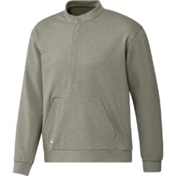 Adidas Mens 2023 Go-To Zip Sweatshirt - Silver Pebble