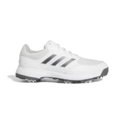 Adidas Mens 2023 Tech Response 3.0 Golf Shoe - White/Silver