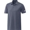 Adidas Men's 2023 Ultimate365 Heather Polo - Navy -golf adidas mens 2023 ultimate365 heather polo navy 137451 c 1