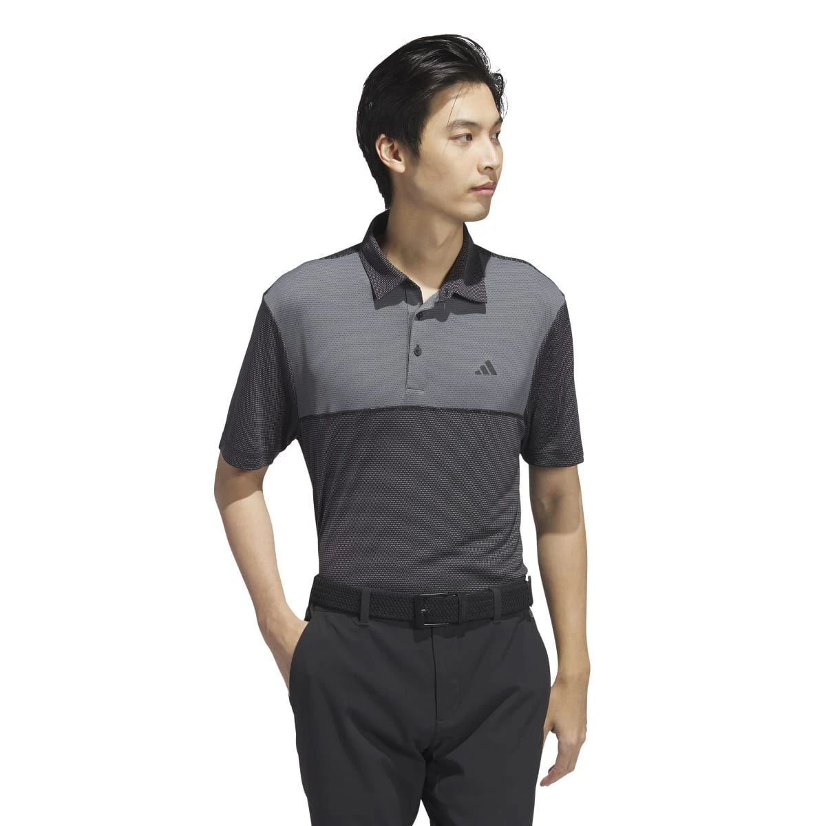 Adidas Men's Core Colorblock Polo 2023 - Black 4 Adidas Men's Core Colorblock Polo 2023 - Black - Image 2