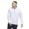 Adidas Men's DWR Quarter-Zip Sweatshirt 2023 - White 2 Adidas Men's DWR Quarter-Zip Sweatshirt 2023 - White -golf adidas mens dwr quarter zip sweatshirt 2023 white 145101 c 1