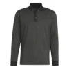 Adidas Men's Essentials Heathered Long Sleeve Polo 2023 - Black -golf adidas mens essentials heathered long sleeve polo 2023 black 145085 c 1