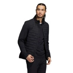 Adidas Men's Frostguard Recycled Content Full-Zip Padded Jacket - Black -golf adidas mens frostguard recycled content full zip padded jacket black 126321 c 3