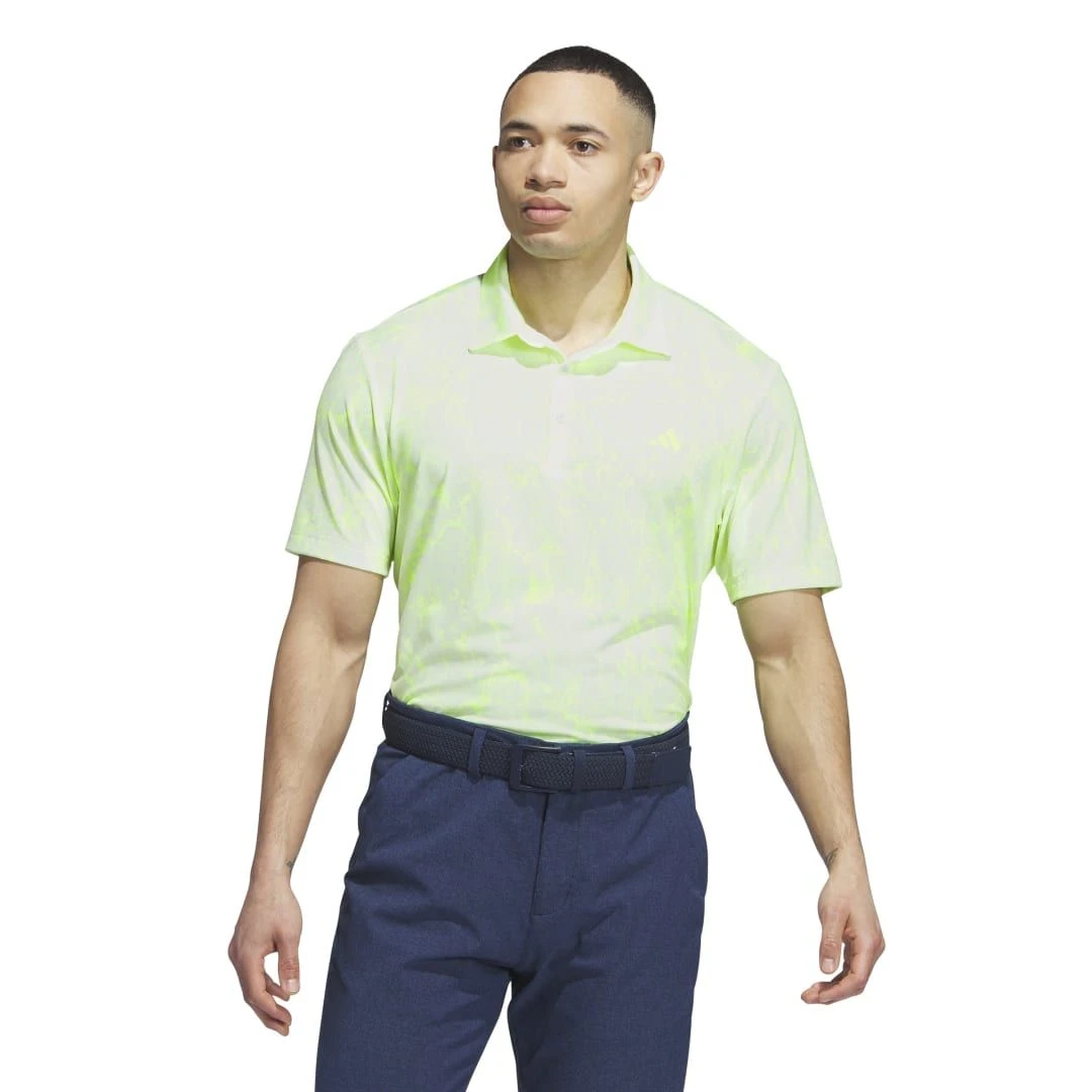 Adidas Men's Ultimate365 Print Polo 2023 - White 3 Adidas Men's Ultimate365 Print Polo 2023 - White