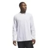 Adidas Men's Ultimate365 Tour PRIMEKNIT Long Sleeve Pullover 2023 - Grey -golf adidas mens ultimate365 tour primeknit long sleeve pullover 2023 grey 144894 c 1