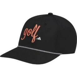 Adidas Women's 2023 5 Panel Golf Script Hat - Black