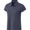 Adidas Women's 2023 Go-To Heathered Polo - Navy -golf adidas womens 2023 go to heathered polo navy 137395 c 1