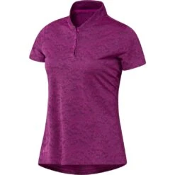 Adidas Women's 2023 Jacquard Polo - Fuschia