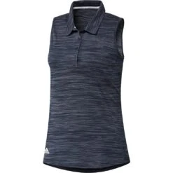 Adidas Women's 2023 Spacedye Sleeveless Polo - Navy