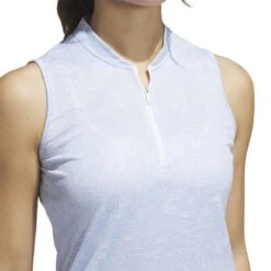 Adidas Women's Essentials Sleeveless Polo 2023 - Wonder Blue -golf adidas womens essentials sleeveless polo 2023 wonder blue 144949 c 4