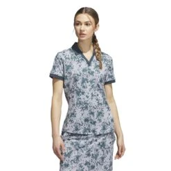 Adidas Women's Jacquard Polo 2023 - Wonder Blue/Arctic Night