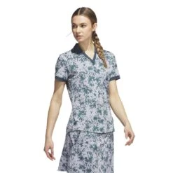 Adidas Women's Jacquard Polo 2023 - Wonder Blue/Arctic Night -golf adidas womens jacquard polo 2023 wonder bluearctic night 144925 c 3