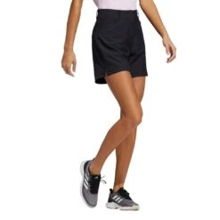 Adidas Women's Solid 5-Inch Shorts - Black -golf adidas womens solid 5 inch shorts black 126699 c 3
