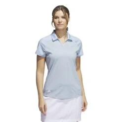 Adidas Women's Ultimate365 Printed Polo 2023 - Wonder Blue
