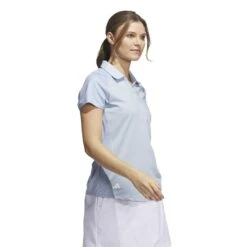 Adidas Women's Ultimate365 Printed Polo 2023 - Wonder Blue -golf adidas womens ultimate365 printed polo 2023 wonder blue 144933 c 3