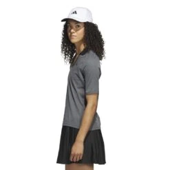Adidas Women's Ultimate365 Tour No-Show Half-Sleeve Golf Polo 2023 - Black -golf adidas womens ultimate365 tour no show half sleeve golf polo 2023 black 137278 c 3