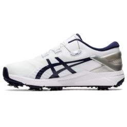 Asics Men's Gel-Course Duo Boa White/Navy Golf Shoes -golf asics mens gel course duo boa whitenavy golf shoes 116740 c 4