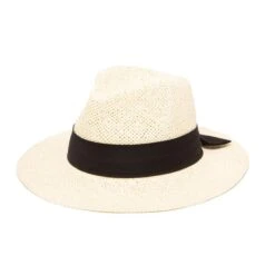 Backspin Women's Woven Paper Fedora