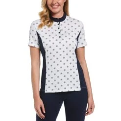 Callaway Women's Chevron Floral Print Golf Shirt -golf callaway womens chevron floral print golf shirt 123624 c 3