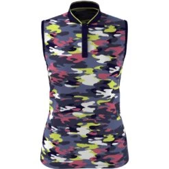 Callaway Women's Multicolor Camo Sleeveless Polo 2023