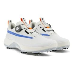 ECCO Men's Biom G5 Golf Shoe - White/Regatta -golf ecc 152304 60356 biom g5 boa 5