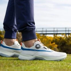 ECCO Men's Biom G5 Golf Shoe - White/Regatta -golf ecc 152304 60356 biom g5 boa 8