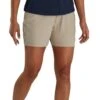 FootJoy Women's Performance Golf Shorts 23 - Khaki -golf foo 22709 women s short 1