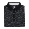 FootJoy Men's Wave Print Polo 23 - Black