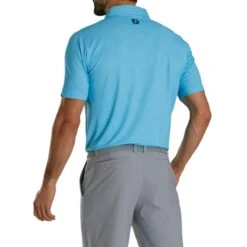 FootJoy Men's Texture Print Polo 23 - Pool -golf foo 29169 texture print 2
