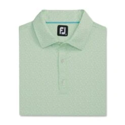 FootJoy Men's Micro-Floral Polo 23 - Palm Green