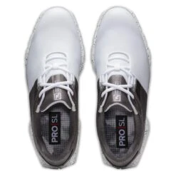 FootJoy Men's Pro|SL Sport White/Black Golf Shoe - Previous Season Style 53863 -golf foo 53863 pro sl sport 5