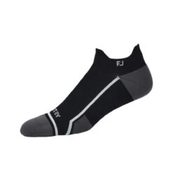 FootJoy Men's Tech D.R.Y. Roll Tab Golf Sock 23 -golf foo tech d.r.y roll tab black