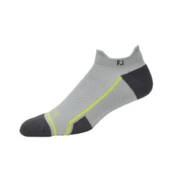 FootJoy Men's Tech D.R.Y. Roll Tab Golf Sock 23 -golf foo tech d.r.y roll tab gray