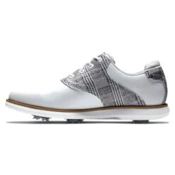 FootJoy Women's Traditions Golf Shoe - White/Black Previous Season 97904 -golf footjooy 97904 traditions golf shoe5