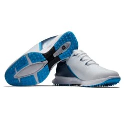 FootJoy Men's Fuel Sport White/Blue Golf Shoe - 55454 -golf footjoy mens fuel sport whiteblue golf shoe 55454 139836 c 4