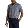 FootJoy Men's Lisle Cloud Camo Golf Polo 2023 - Lava -golf footjoy mens lisle cloud camo golf polo 2023 lava 139997 c 1