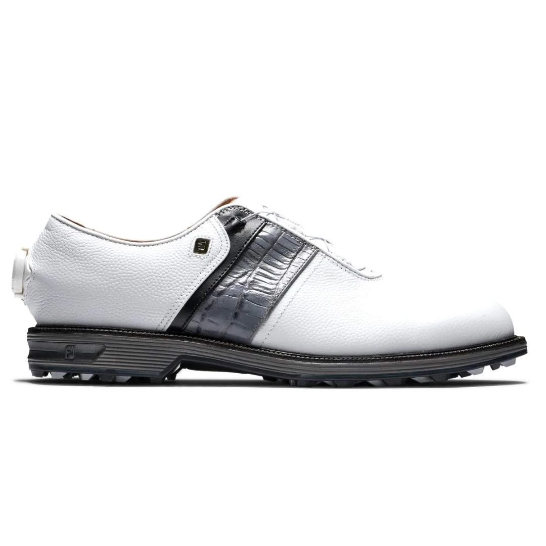 FootJoy Men's Premier Series BOA Packard White/Black Golf Shoe - Style 53921 3 FootJoy Men's Premier Series BOA Packard White/Black Golf Shoe - Style 53921
