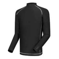 FootJoy Men's Thermal Base Layer Black Mock Turtleneck