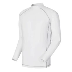 FootJoy Men's Thermal Base Layer White Mock Turtleneck