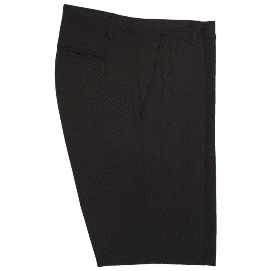 FootJoy Men's Tonal Print Lightweight 9 Inch Golf Shorts 2023 - Black 6 FootJoy Men's Tonal Print Lightweight 9 Inch Golf Shorts 2023 - Black - Image 4