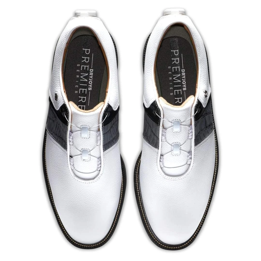 FootJoy Men's Premier Series BOA Packard White/Black Golf Shoe - Style 53921 8 FootJoy Men's Premier Series BOA Packard White/Black Golf Shoe - Style 53921 - Image 6