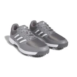 Adidas Mens 2023 Tech Response 3.0 Golf Shoe - Grey -golf gv6889 6 footwear photography front lateral top view white