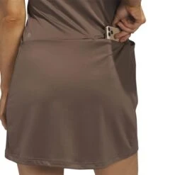 Adidas Women's Ultimate365 Tour Colorblocked Golf Dress 2023 -golf hs8956 11 apparel on model detail view 2 white