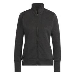 Adidas Women's COLD.RDY Jacket 2023 - Black -golf hy7182 1 apparel photography front view white