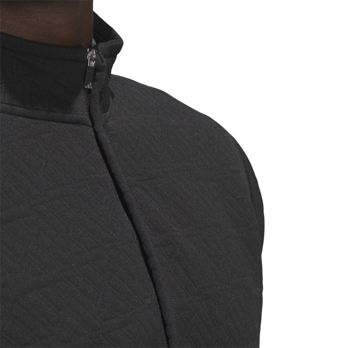 Adidas Men's DWR Quarter-Zip Sweatshirt 2023 - Black 7 Adidas Men's DWR Quarter-Zip Sweatshirt 2023 - Black - Image 5