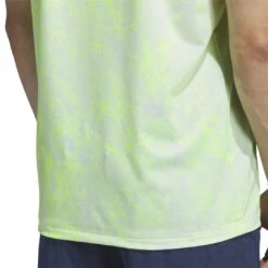 Adidas Men's Ultimate365 Print Polo 2023 - White 12 Adidas Men's Ultimate365 Print Polo 2023 - White -golf hz0444 7 apparel on model detail view 1 white