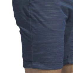 Adidas Men's 7.5 Inch Textured Golf Shorts 2023 - Arctic Night -golf hz3192 9 apparel on model detail view 3 white