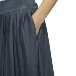 Adidas Women's Ultimate365 Tour Pleated 15-Inch Golf Skirt 2023 - Arctic Night -golf ia3495 7 apparel on model detail view 1 white