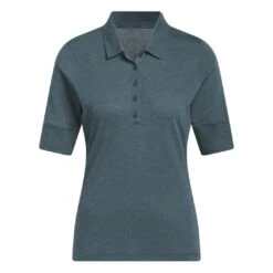 Adidas Women's Mélange Polo 2023 - Arctic Night -golf ib2080 1 apparel photography front view white